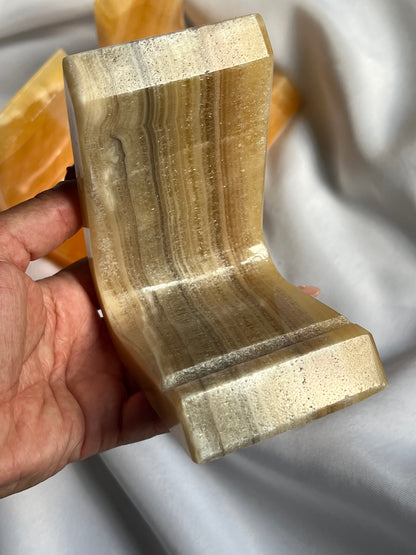 “You Rang?” Calcite Phone Holders