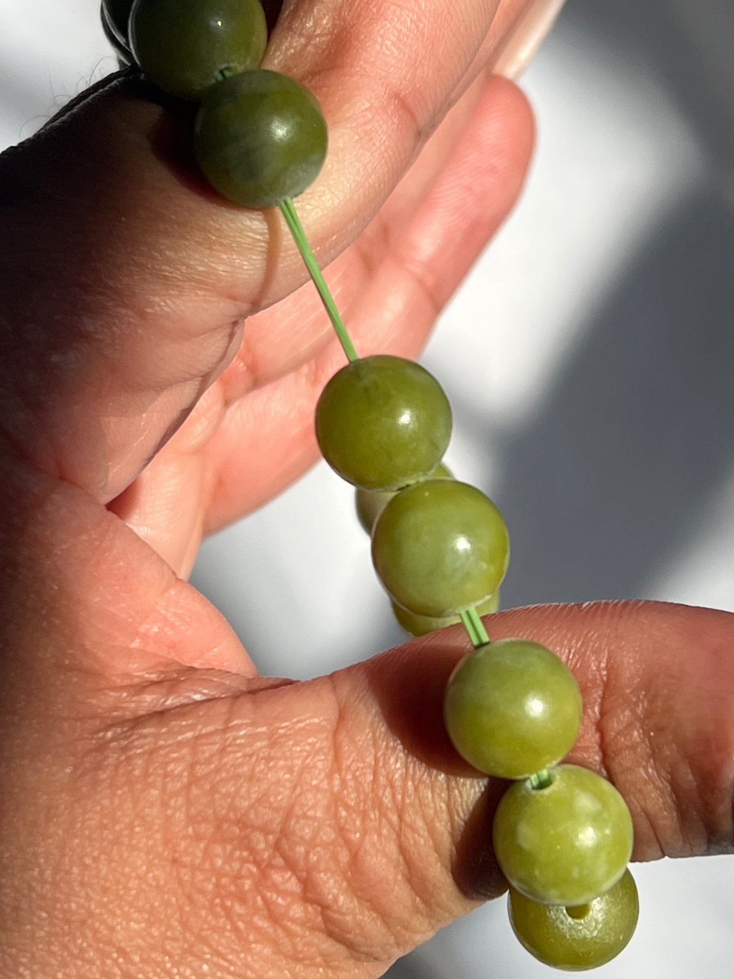 “Reptilian” Lizardite Bracelet