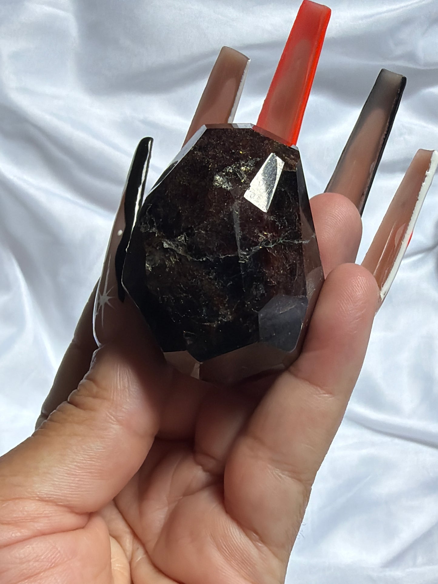 “Lifeblood” Faceted Garnet Free Forms