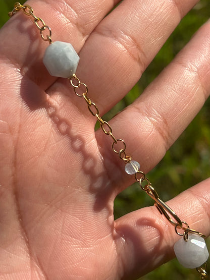 “Zelda” Aquamarine Bracelet