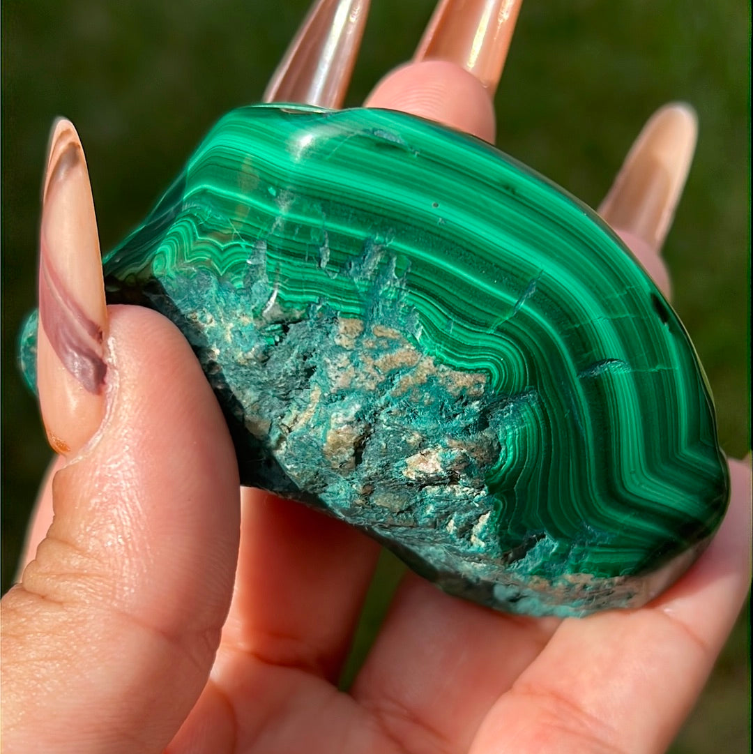 “Saddle Up” Malachite Free Form