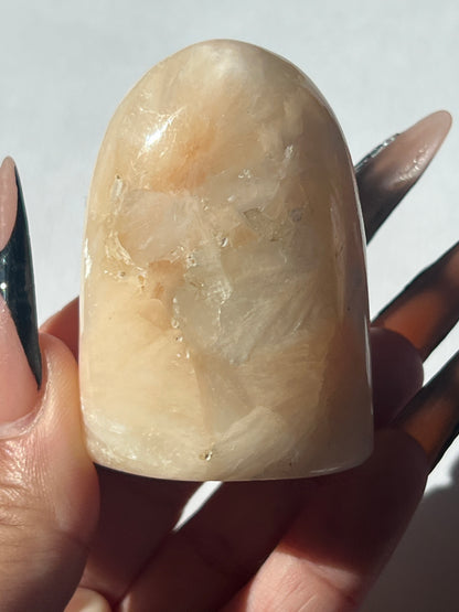 “Goblin’s Gravestone” Peach Stilbite Free Forms