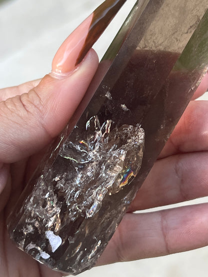 “Toasted Tower” Champagne Smoky Quartz Tower