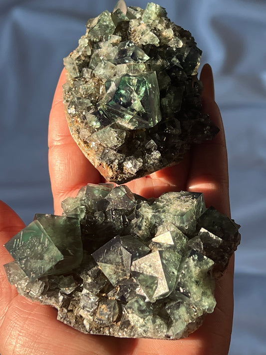 Fairy Holes Pocket UK Fluorite Clusters