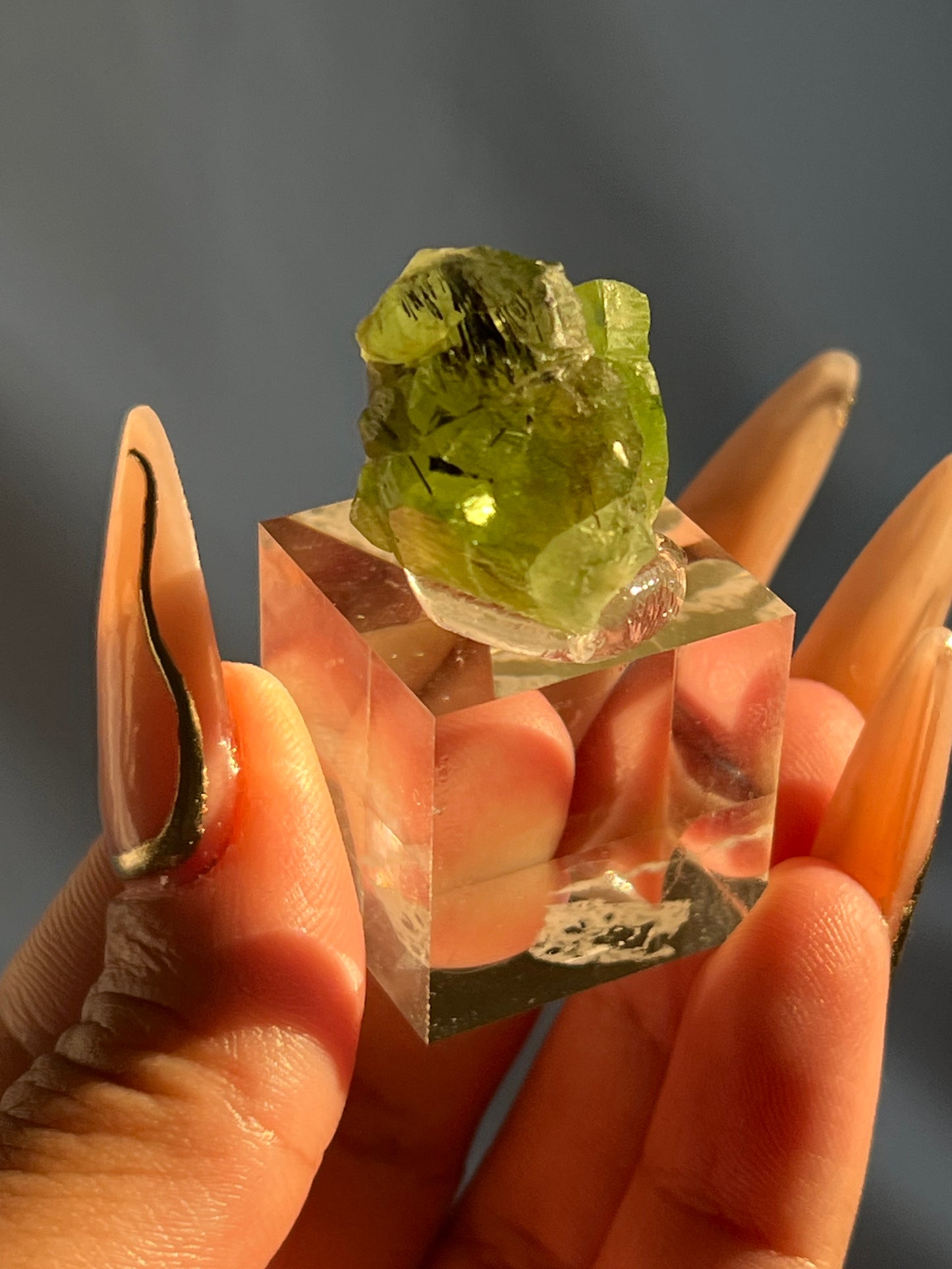 Medium-Large Peridot Clusters