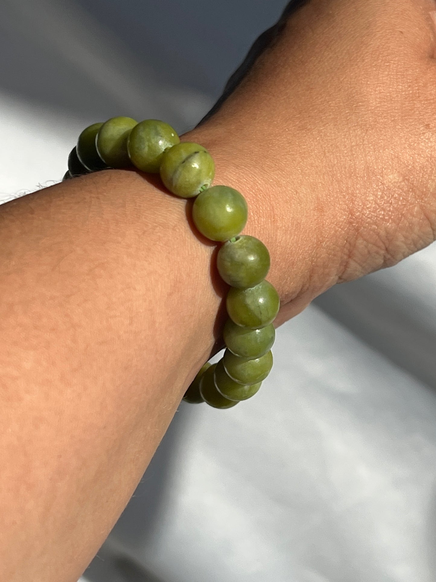 “Reptilian” Lizardite Bracelet