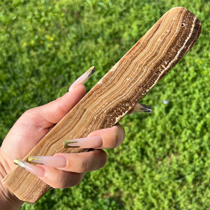 “Milk Chocolate” Chocolate Calcite Incense Holders