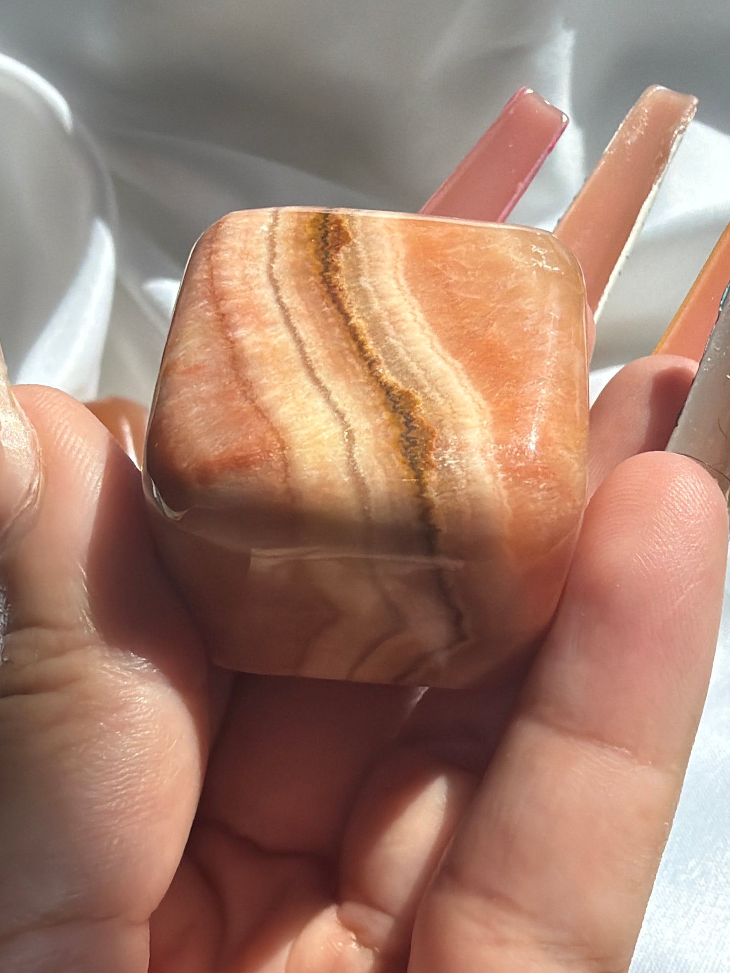“Evening Glow” Calcite Cubes