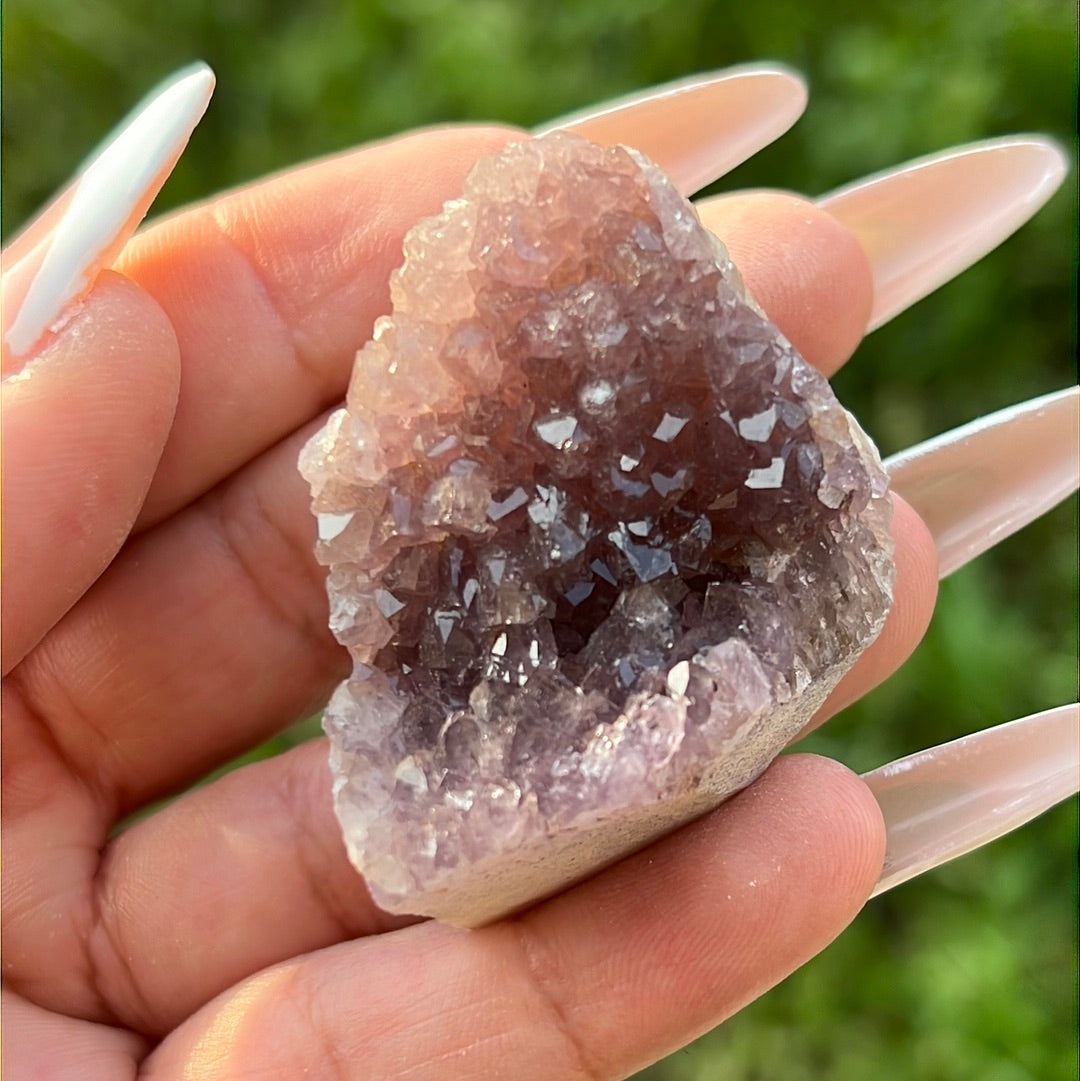 “Lavender Sugar” Small Alacam Amethyst Clusters