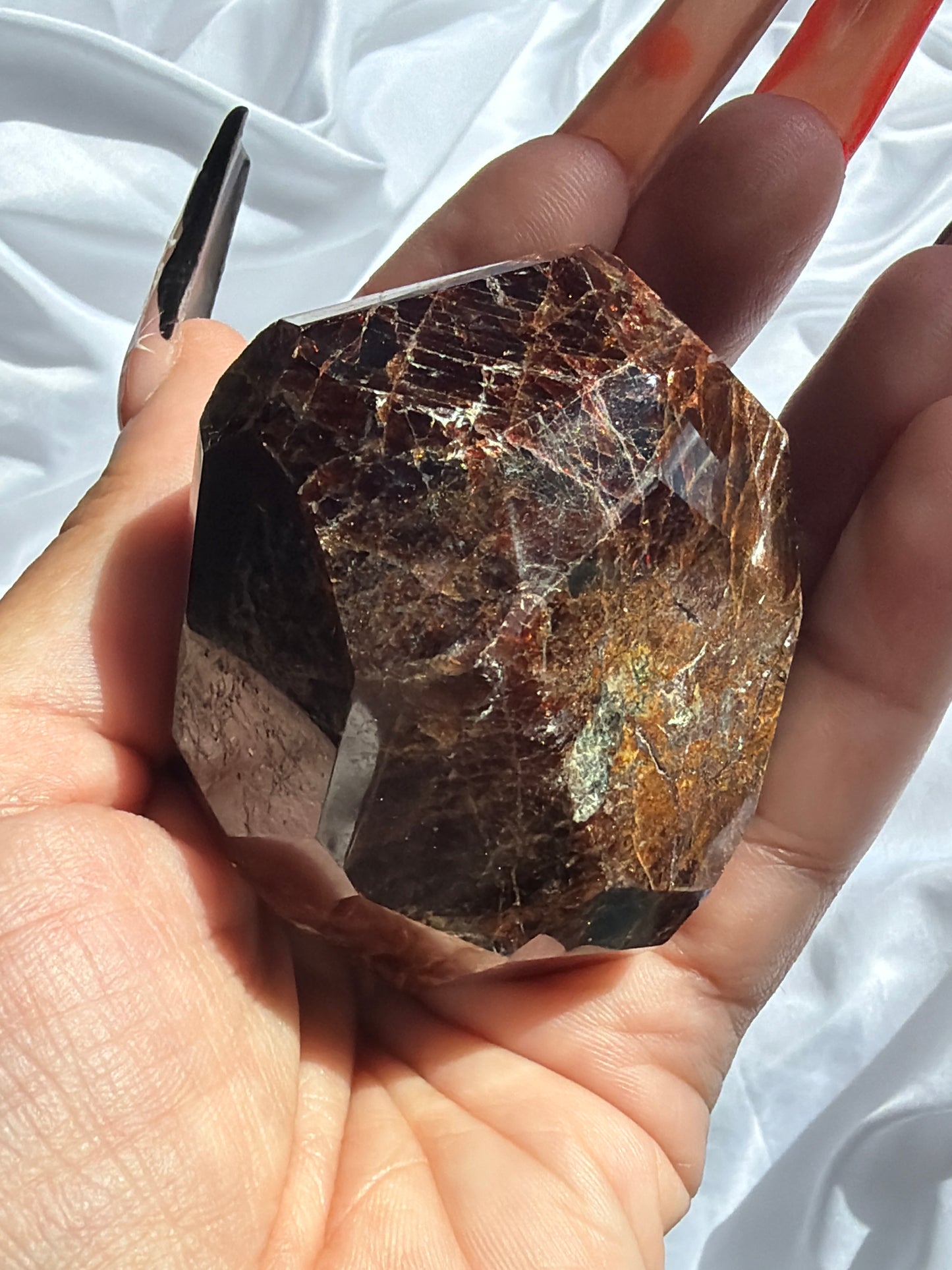 “Lifeblood” Faceted Garnet Free Forms