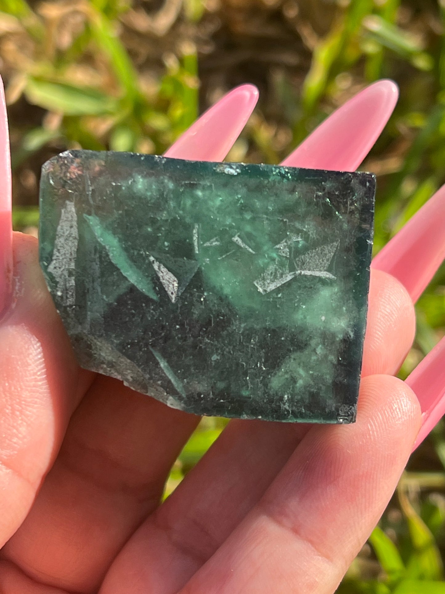 “Poolside” Moroccan Fluorite Cube