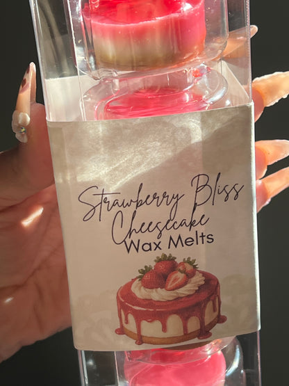 “Strawberry Bliss Cheesecake” Gel Top Wax Melts