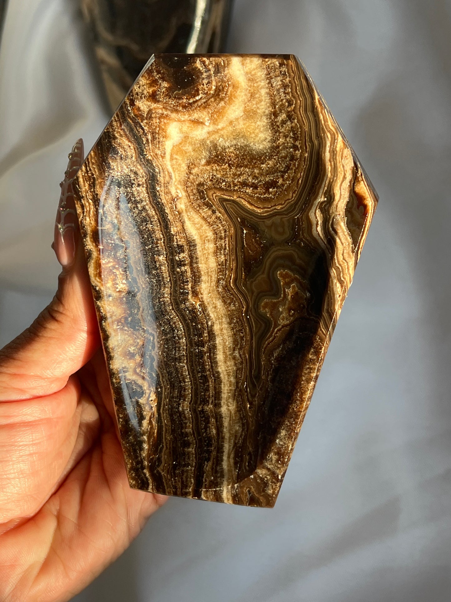 “Rest in Reese’s Pieces” Chocolate Calcite Coffin Dishes