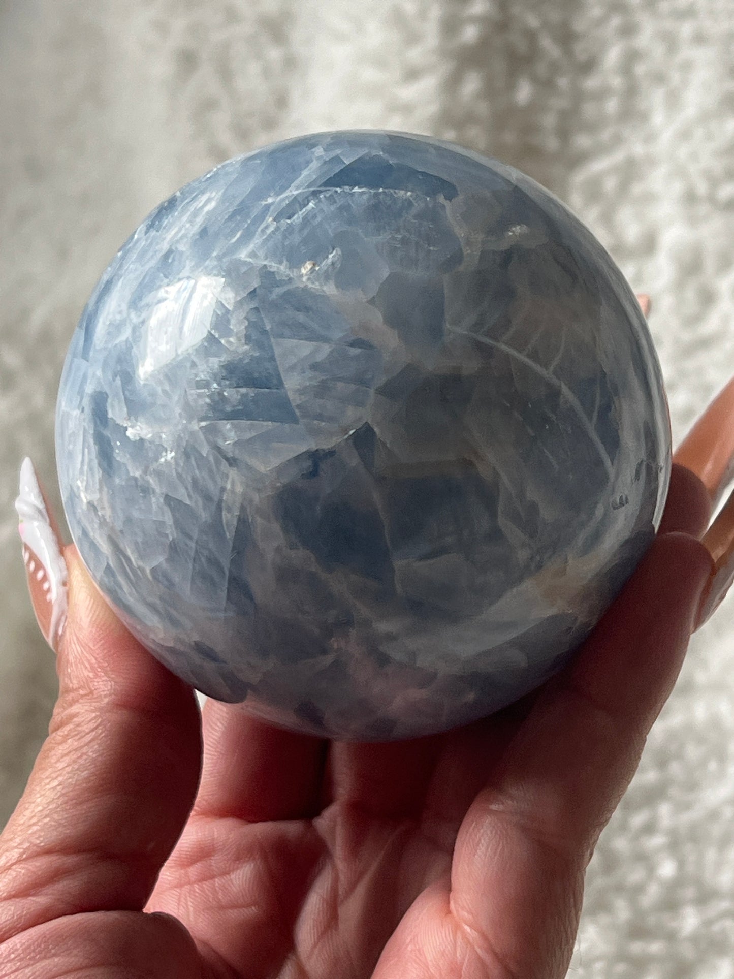 “Daphne” Blue Calcite Sphere