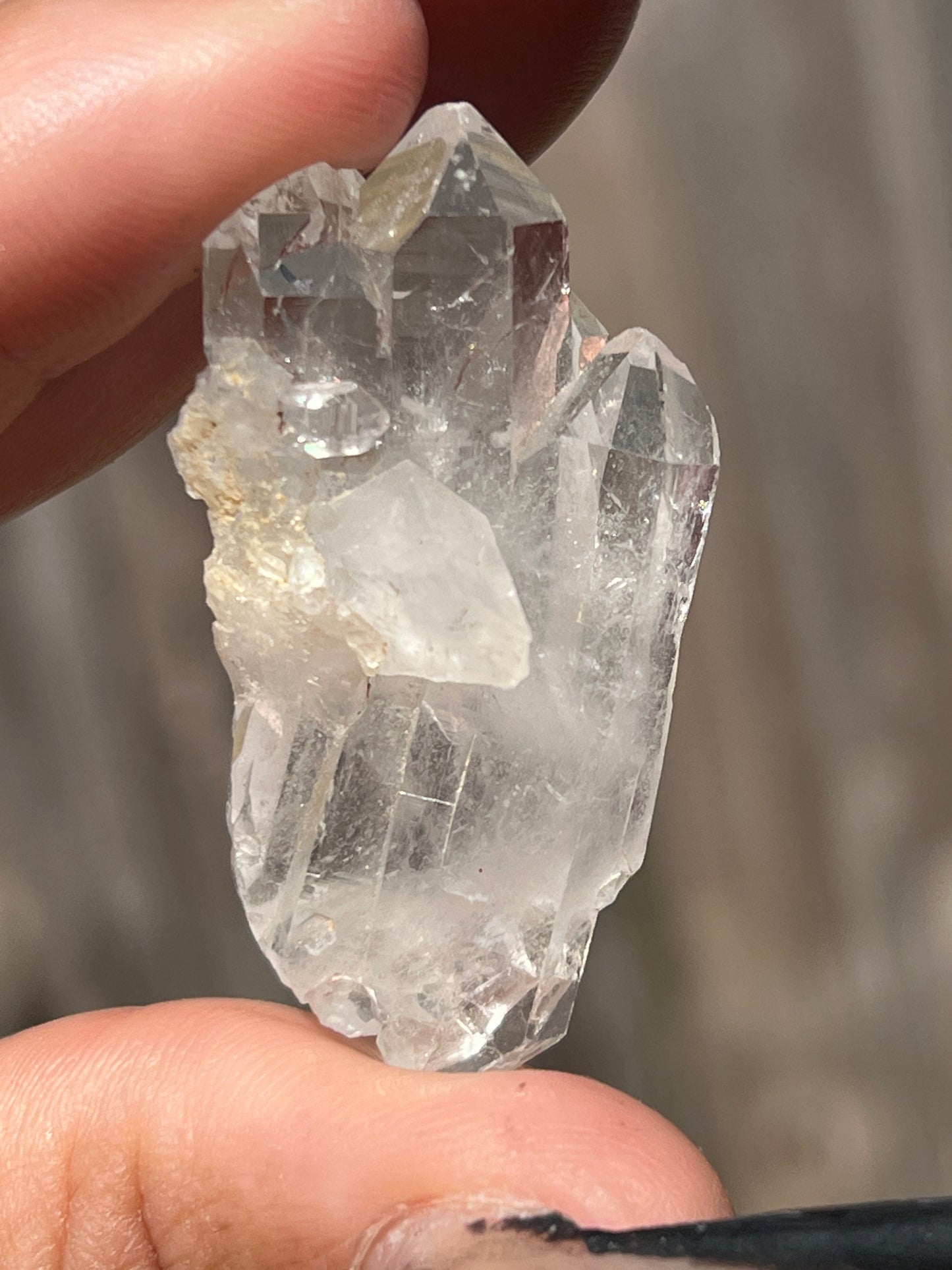 “Crystalline” Medium Faden Quartz Clusters