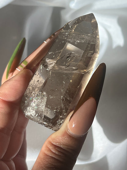 Small Champagne Smoky Quartz Towers