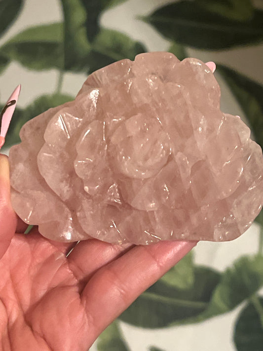 “Delicate Blossom” Rose Quartz Rose