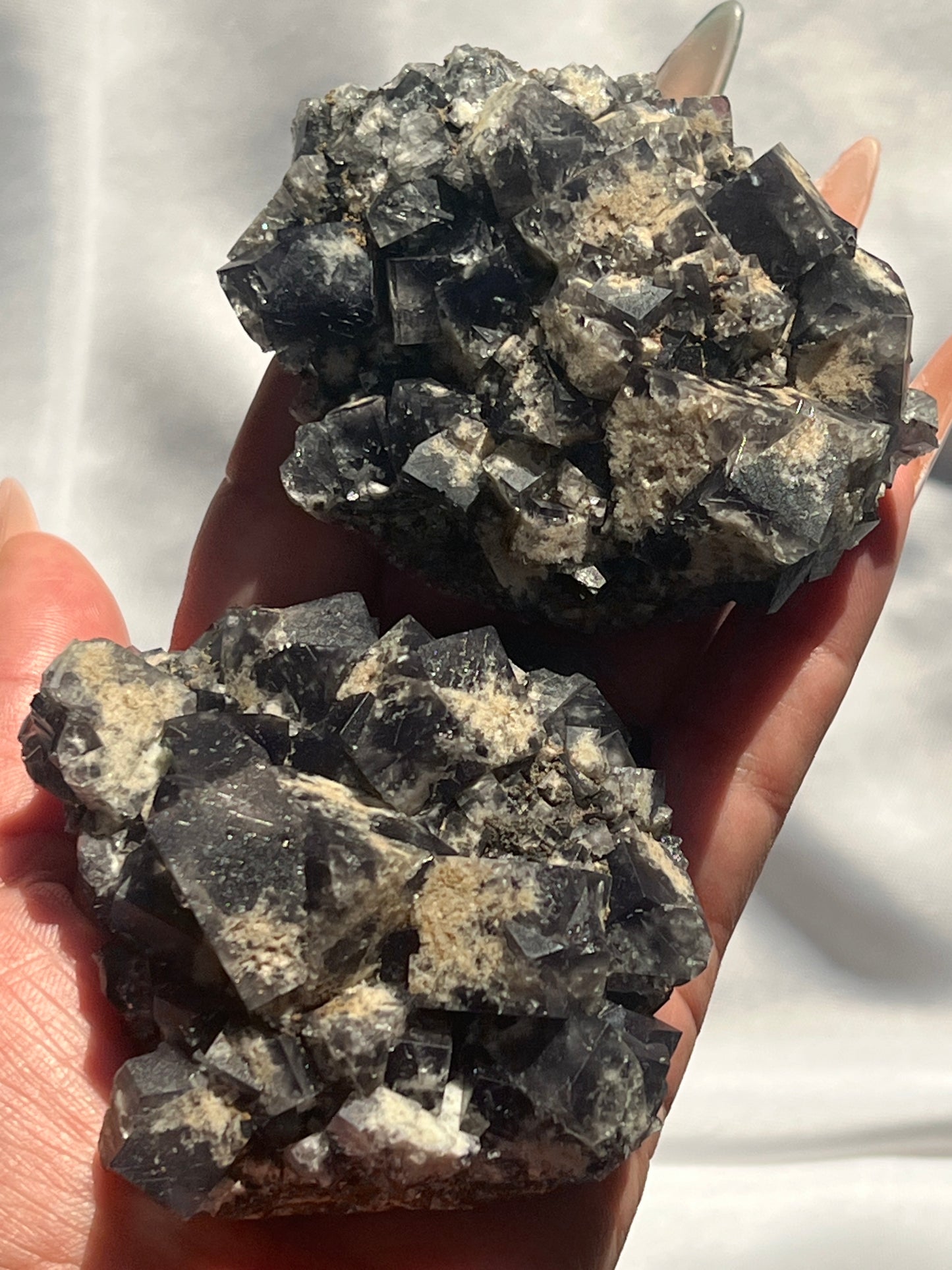 Yum Yum Pocket UK Fluorite Clusters