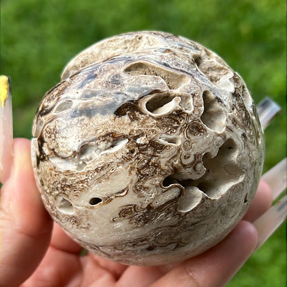 Large Chocolate Calcite Sphere