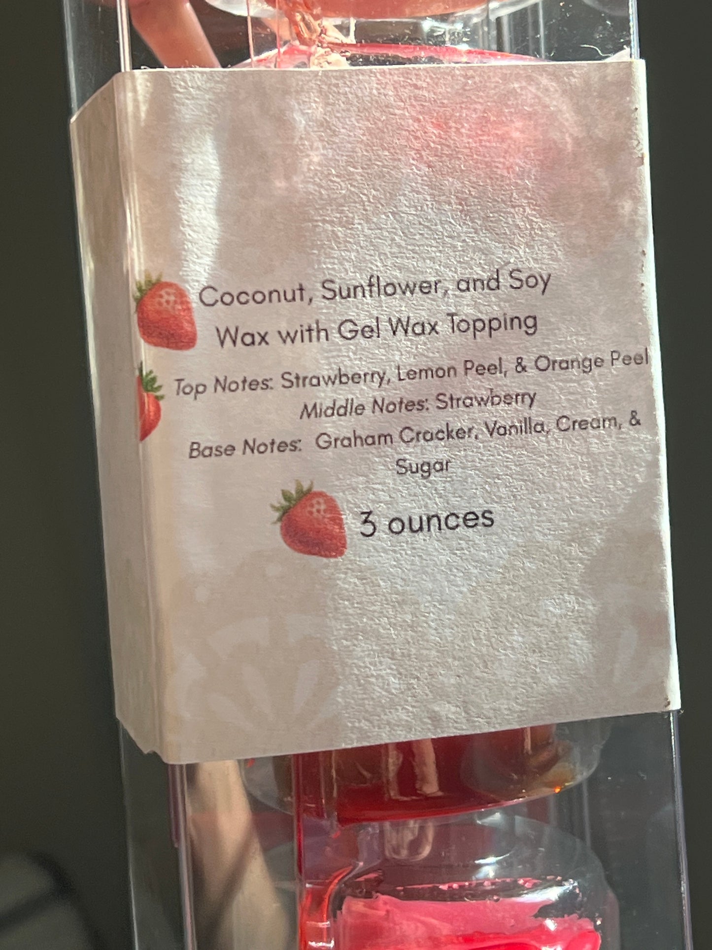“Strawberry Bliss Cheesecake” Gel Top Wax Melts