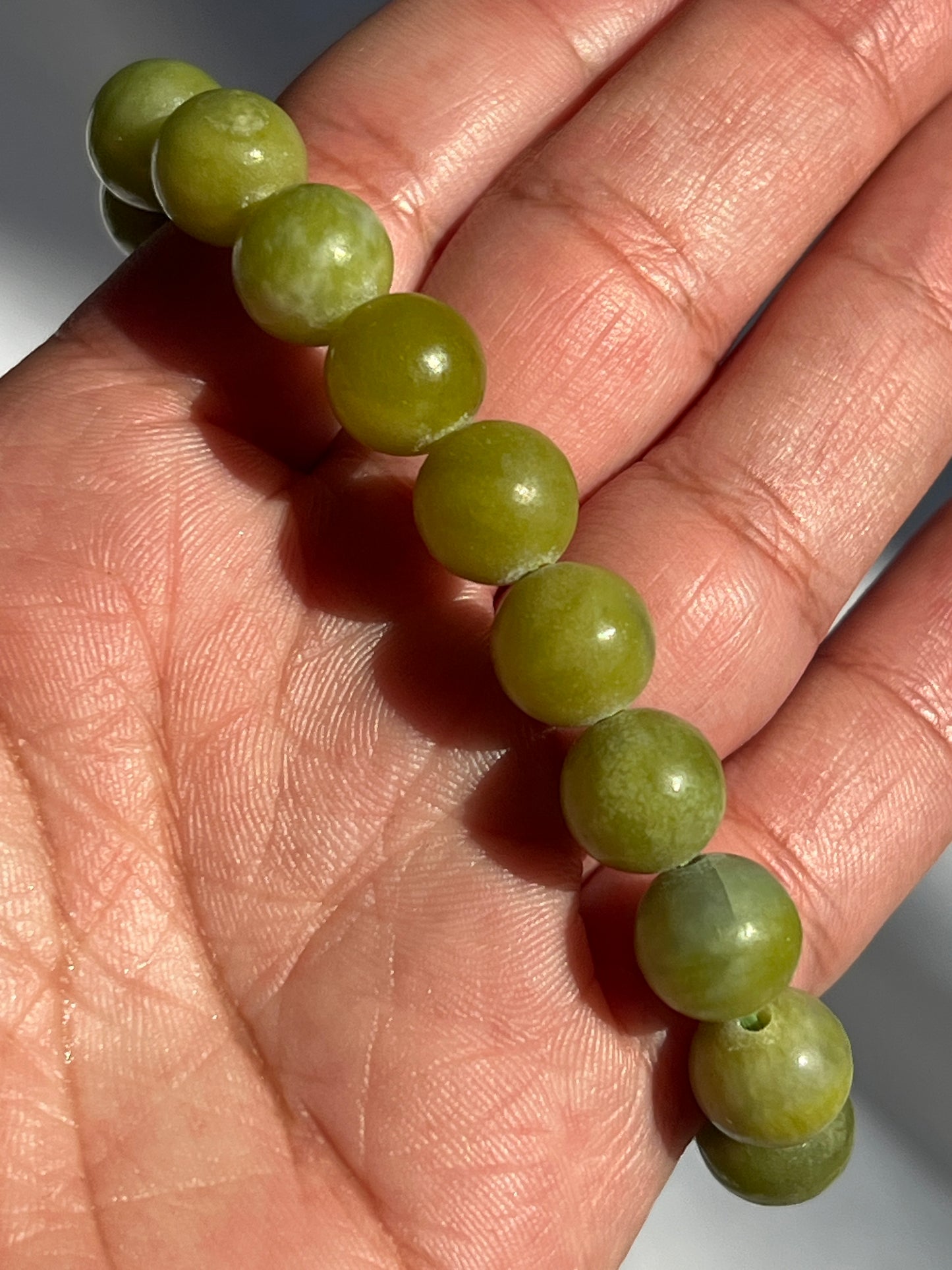 “Reptilian” Lizardite Bracelet