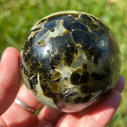 “Green Apple Jelly” Prehnite and Epidote Spheres