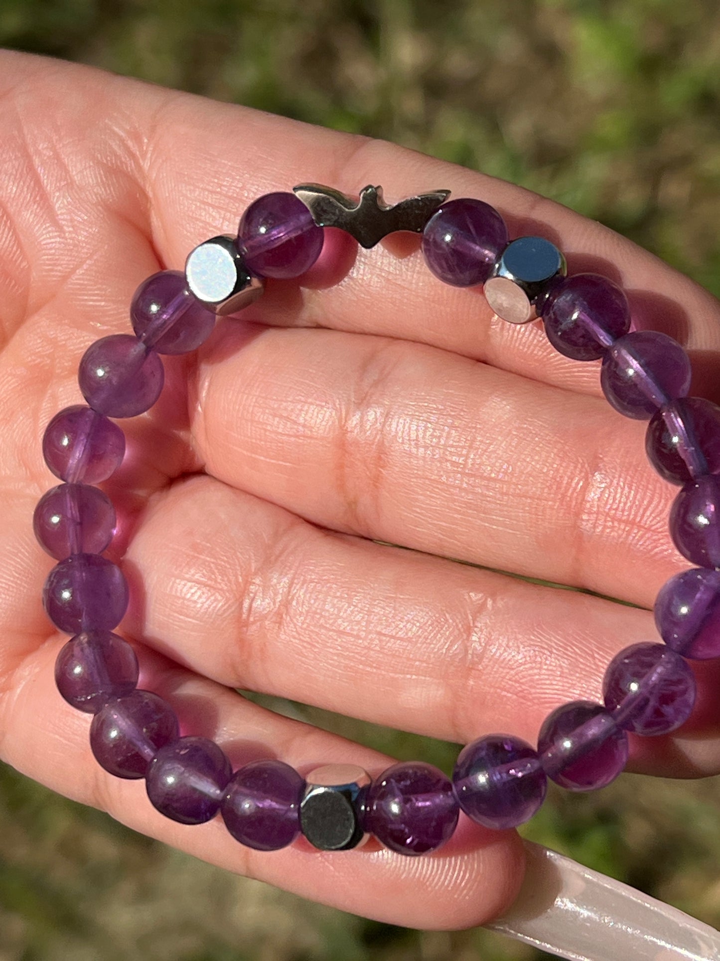 “Certified Battie” Amethyst Bracelet