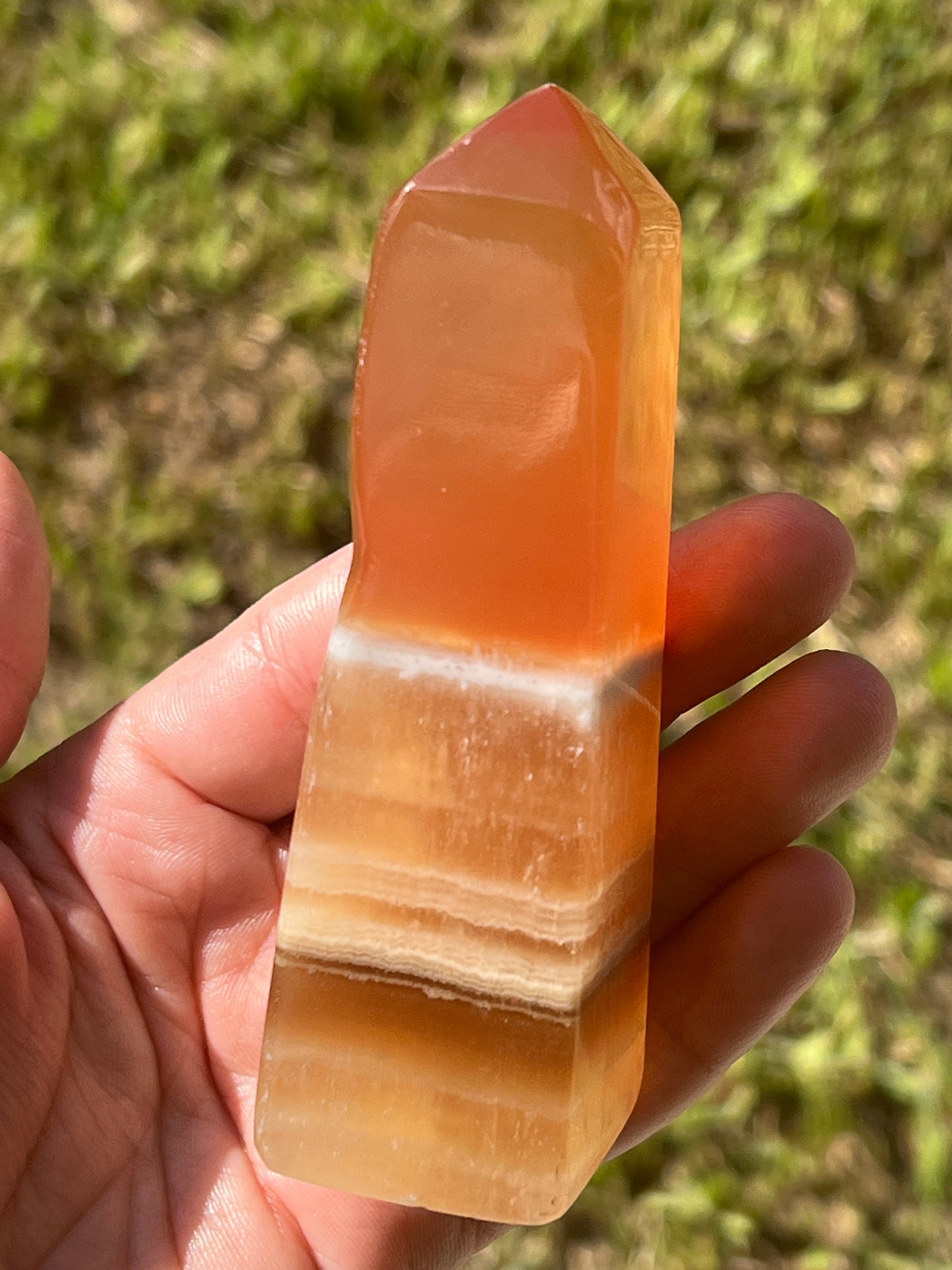 “Sweet Life” Honey Calcite Towers