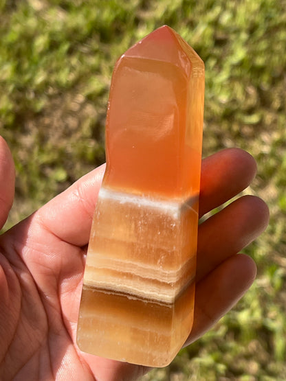 “Sweet Life” Honey Calcite Towers