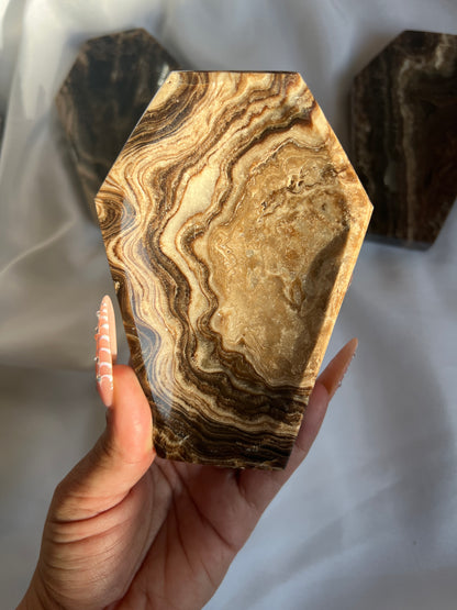 “Rest in Reese’s Pieces” Chocolate Calcite Coffin Dishes