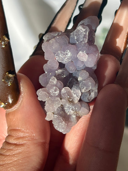 “Galactic Glitz” Grape Agate Clusters