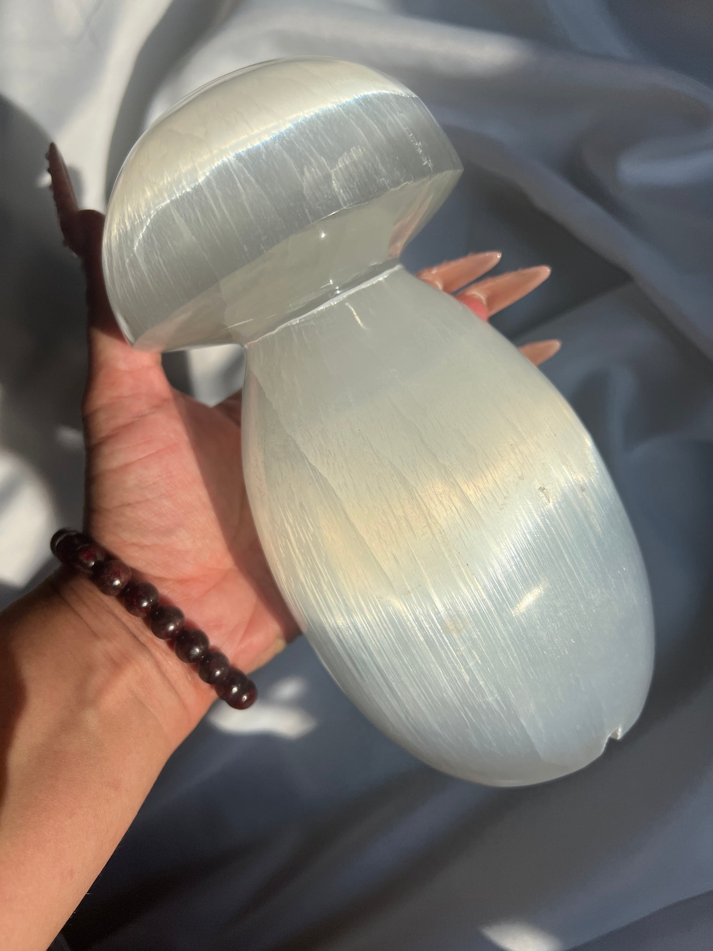 “Nature Cleanse” Satin Spar Mushroom