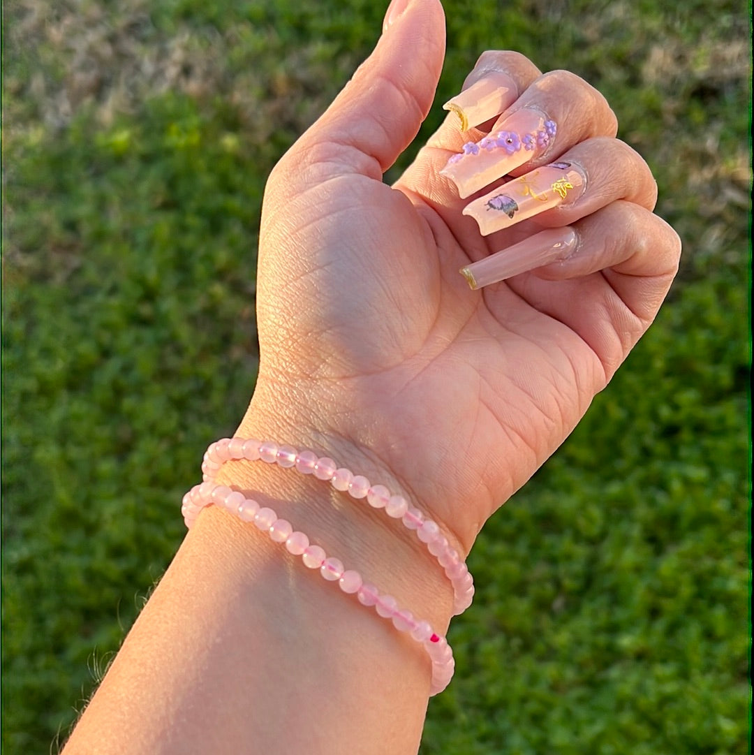 “Pink Lemonade” Rose Quartz Bracelets