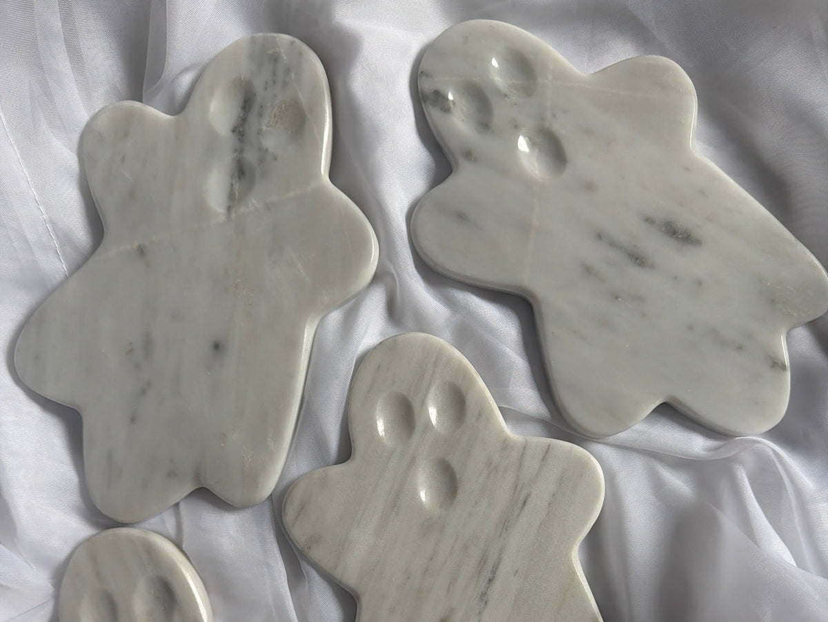 “Ghoulfriends” White Marble Ghost Slabs