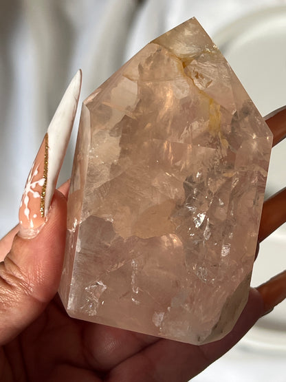 “Blushing Jelly” Super Clear Rose Healer Towers