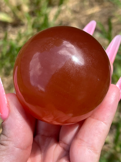 “Sweet Life ” Honey Calcite Spheres