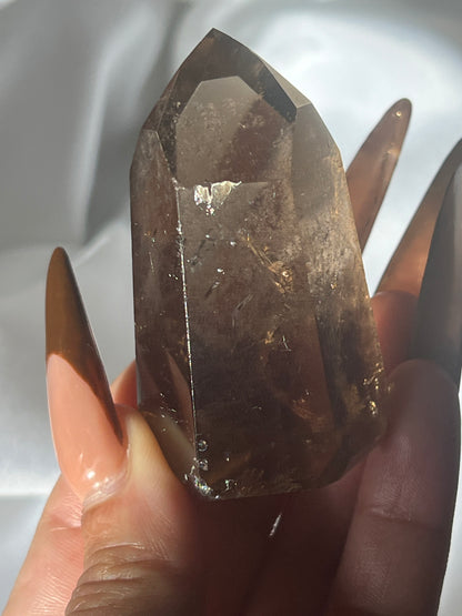 Small Champagne Smoky Quartz Towers