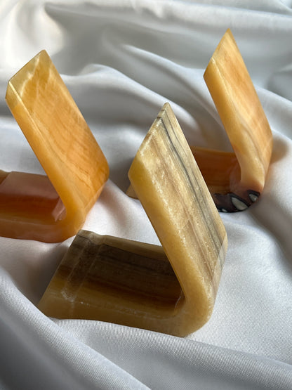 “You Rang?” Calcite Phone Holders