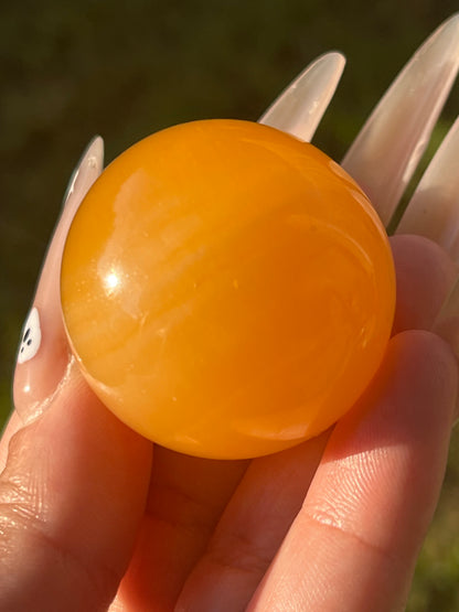 “Grecian Orange Grove” Orange Calcite Spheres