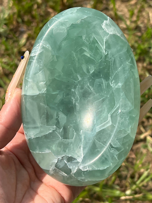 “Seafoam” Green Fluorite Bowl 3