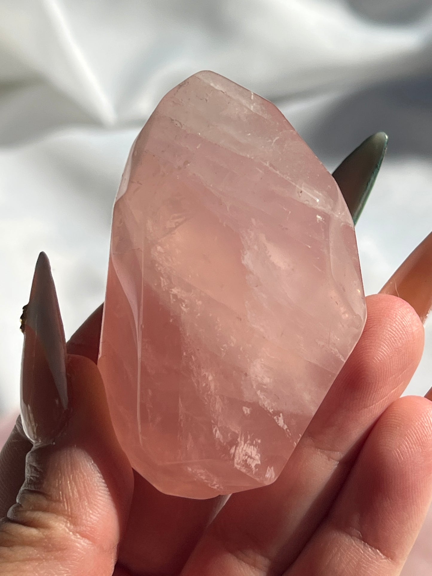 “Guava Juice” Rose Quartz Free Forms