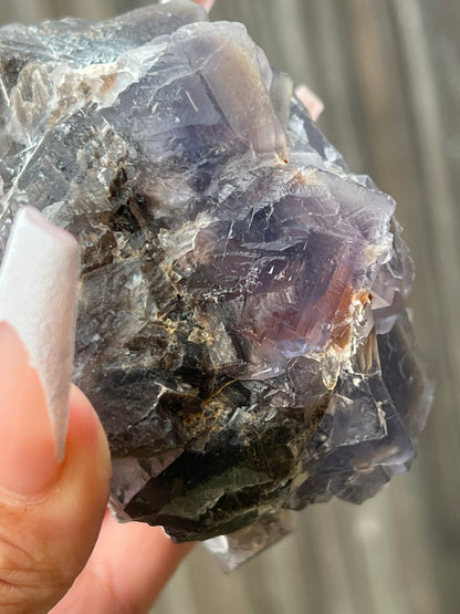 “Dark & Stormy” Balochistan Fluorite Cluster