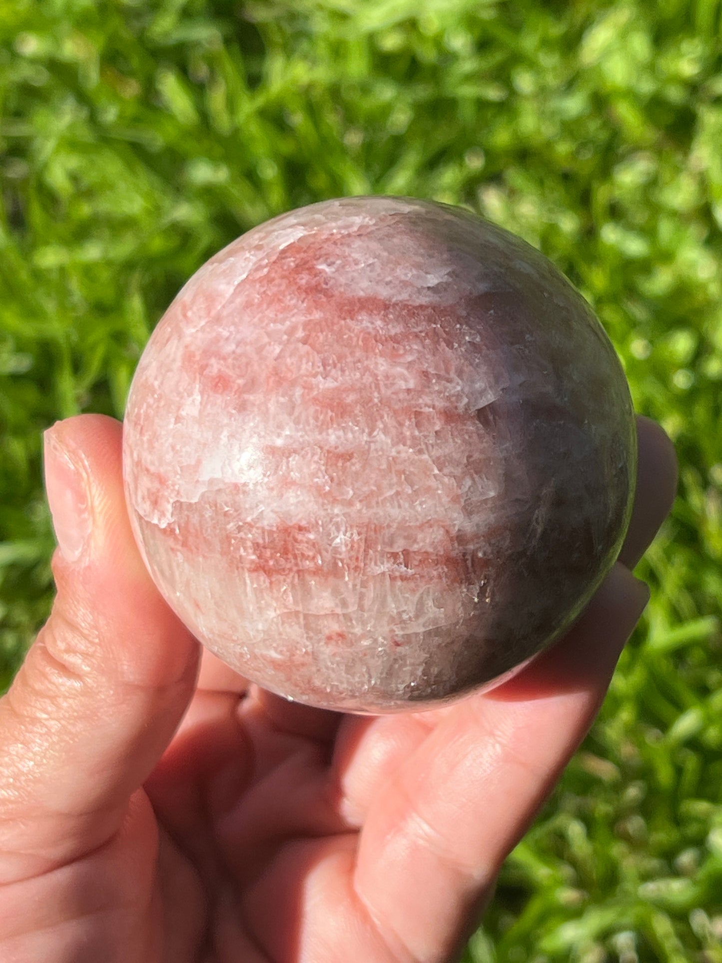 “Strawberry Drop” Rose Calcite Spheres