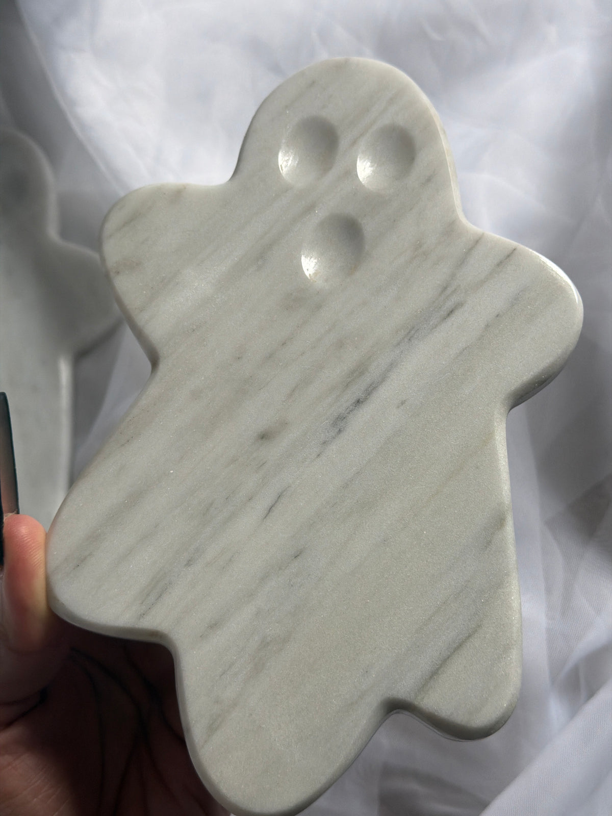 “Ghoulfriends” White Marble Ghost Slabs