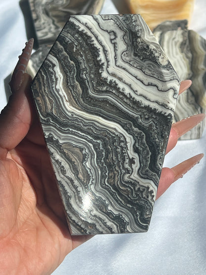 “Tomb” Onyx & Calcite Coffin Dishes