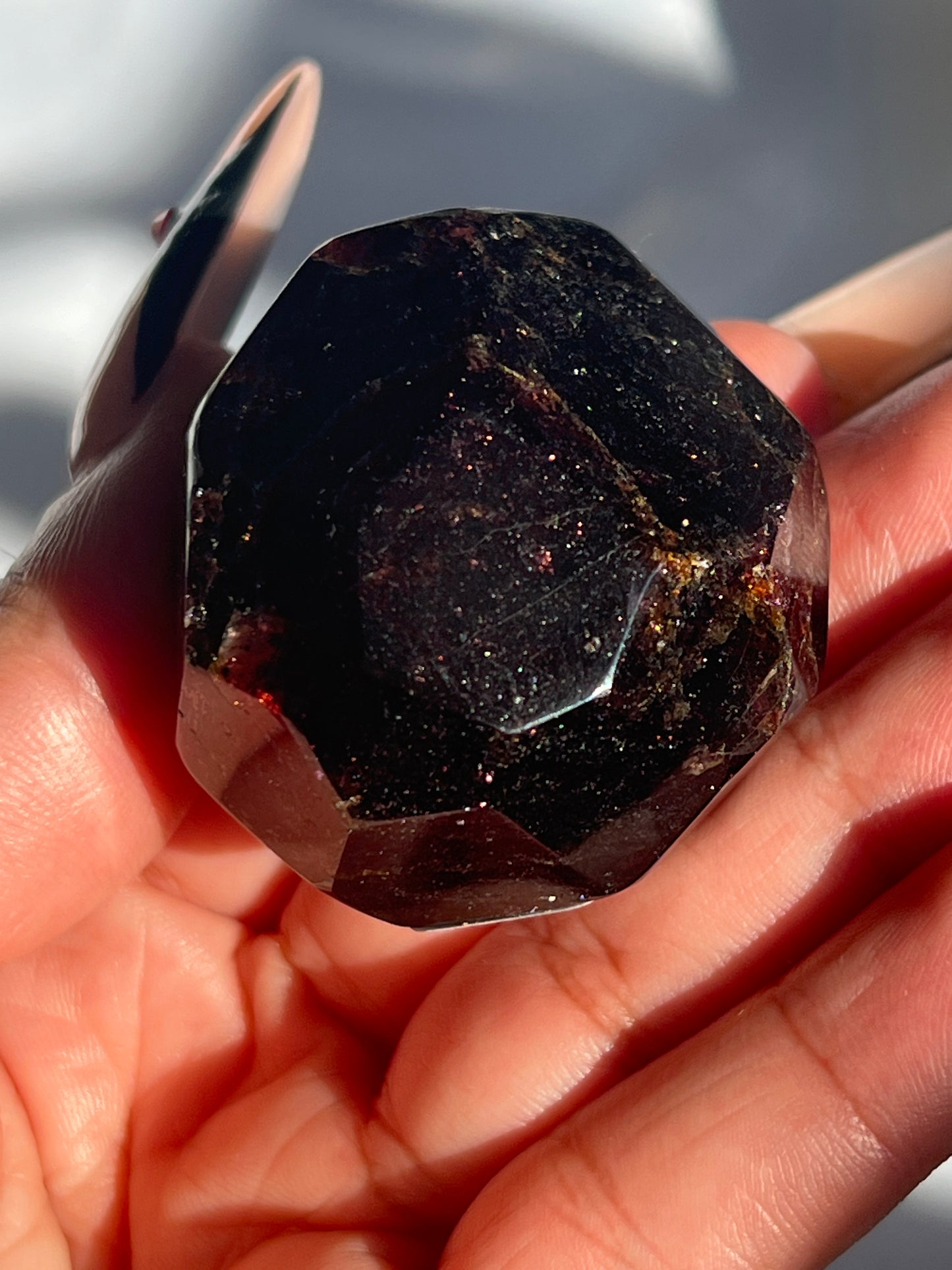 “Lifeblood” Polished Faceted Almandine Garnet Free Forms