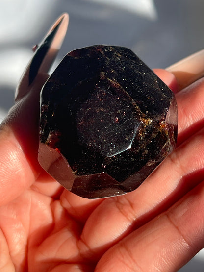 “Lifeblood” Polished Faceted Almandine Garnet Free Forms