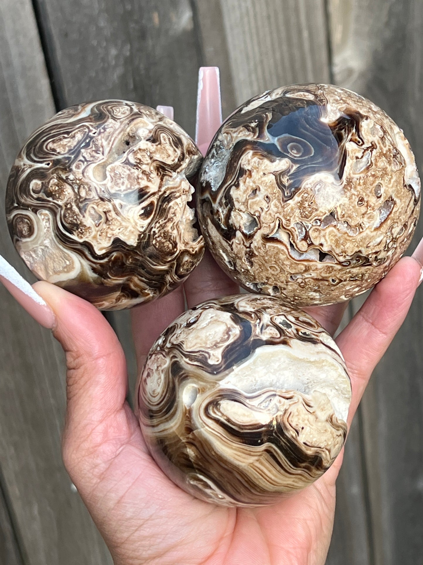 “Assorted Truffles” Chocolate Calcite Spheres