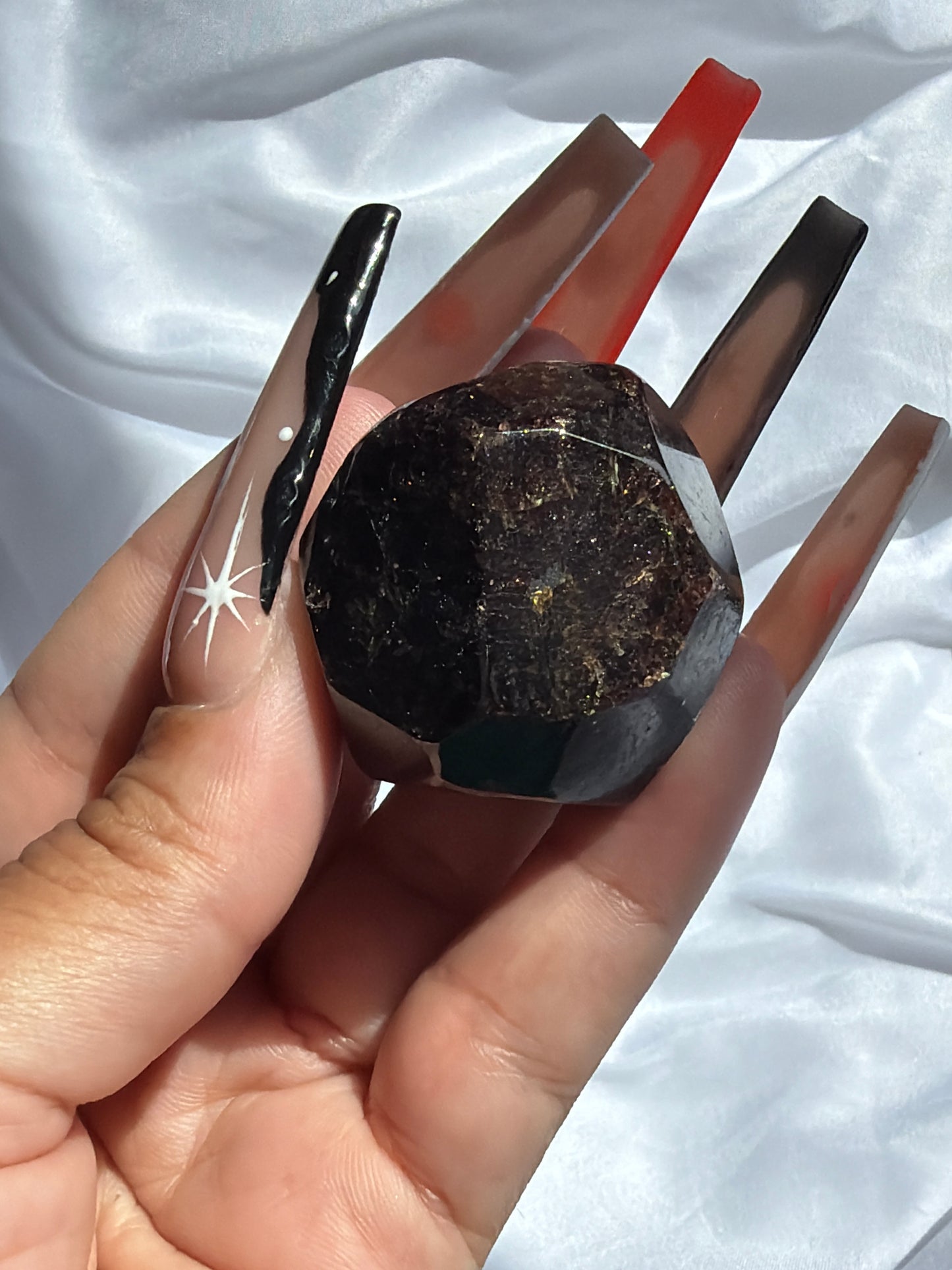 “Lifeblood” Faceted Garnet Free Forms
