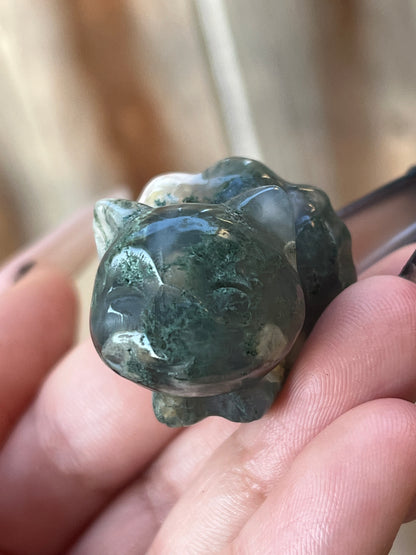 “Foxtrot” Moss Agate Foxes